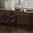 Light walnut L-Shaped Solid Wood desks-107726637