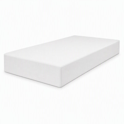 Sommier simple en métal de 8 pouces, base de matelas standard recouverte de tissu, facile à assembler