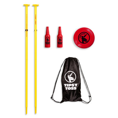 Gosports Tipsy Toss Game Set - Flying Disc Bottle Drop Yard Game - Standard