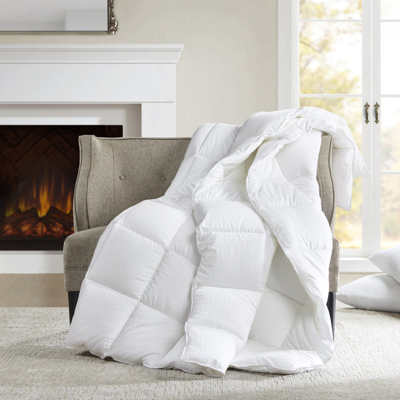 Édredon en duvet de coton Signature Dobby, Très grand / Très grand californien