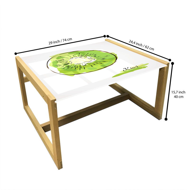 Jackques Sled Coffee Table, 62cm H x 74cm W x 40cm D