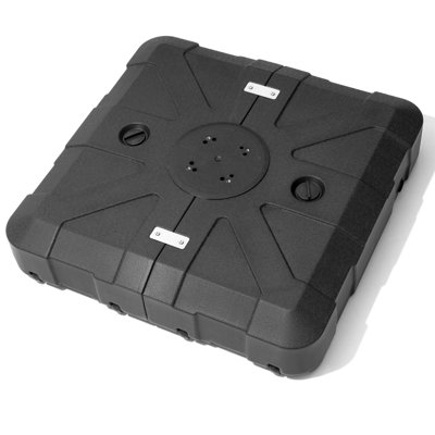  Birkbeck 350 Lb. Base de parasol en porte-à-faux à 4 roulettes