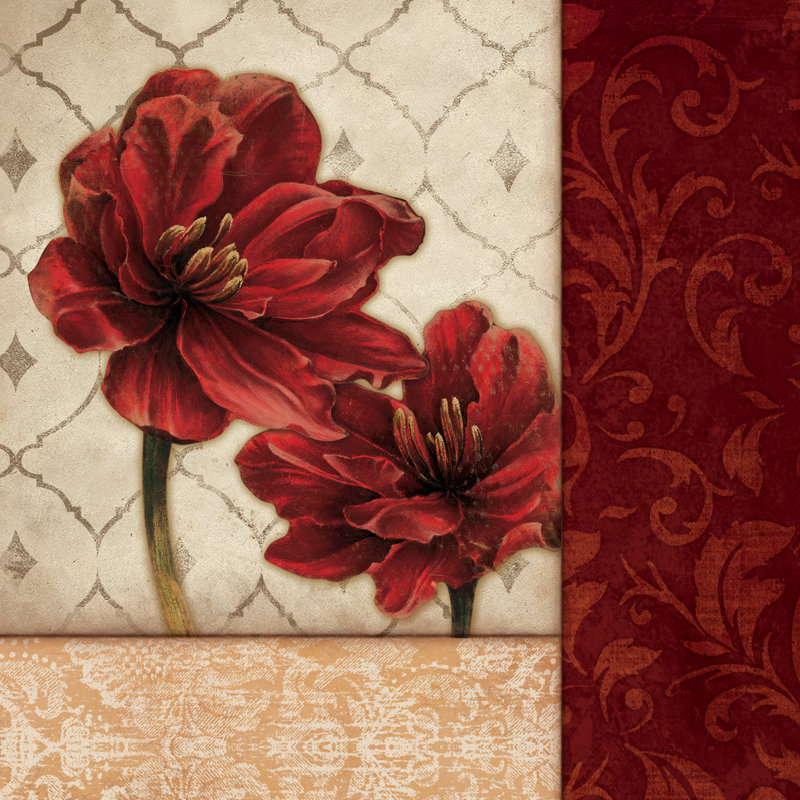 Spice Flower Patterns 2 - Wrapped Canvas Print, 91cm H x 91cm W x 3.8cm D