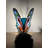 Tiffany Butterfly Mini Night Light Table Lamp Stained Glass 10"H