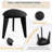 Esohe 12'' W Solid Wood Shower Bench-737646469