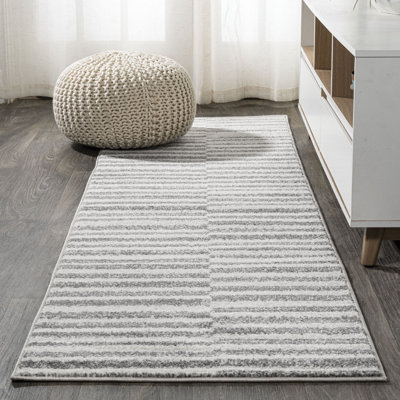 Phares Stripe Gray/Cream Rug