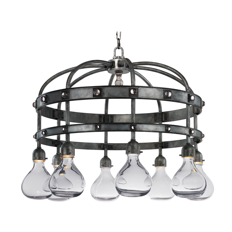 8 - Light LED Pendant, Clear