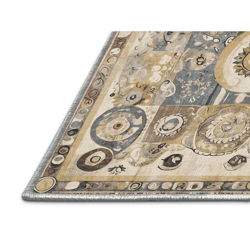 Energetic Streak Rug, Square 7'