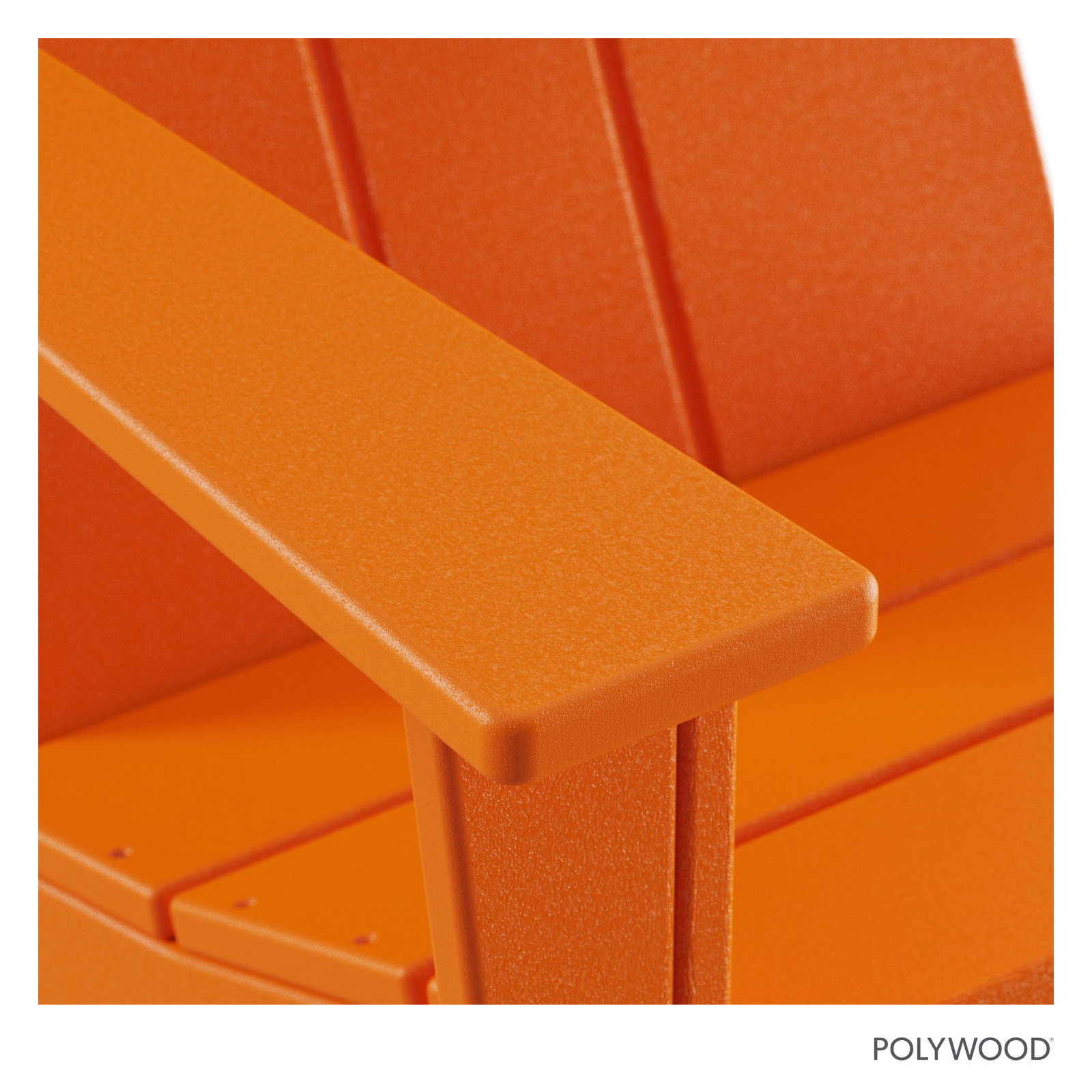 POLYWOOD® Oversized Adirondack Chair, Orange