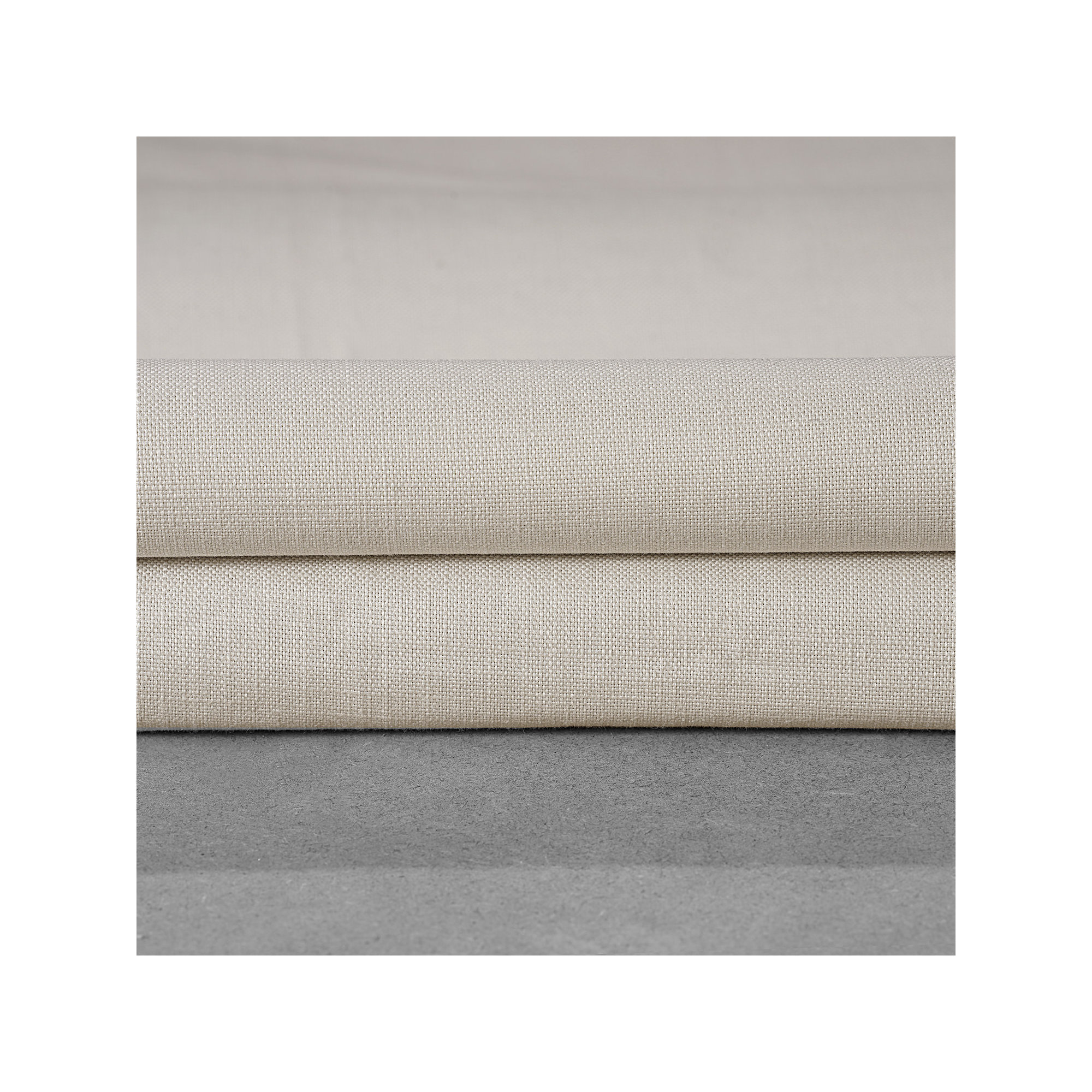 Richardson Semi Sheer 100% Cotton Curtain, Fable Beige, 50" W x 96" L