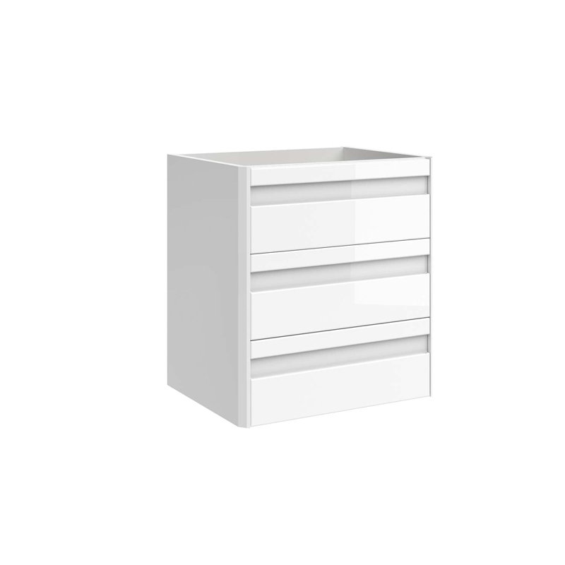Armoire-lavabo simple 3 tiroirs DAX Venice, Blanc