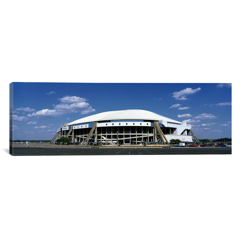 Panoramic Texas Stadium, reproduction de photo sur toile tendue, H 24 po x l 72 po x P 1,5 po, Toile tendue