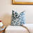 Cerulean Velvet Tribal Throw Pillow Cover-101081507