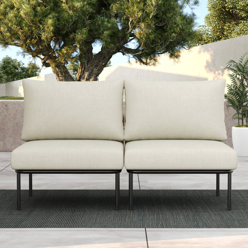 Layinsun Outdoor Patio Woven Rope Wicker Modular Single Chair (set Of 2)