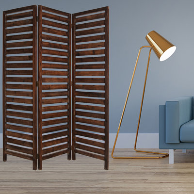 63'' W x 72'' H 3 - Panel Solid Wood Folding Room Divider