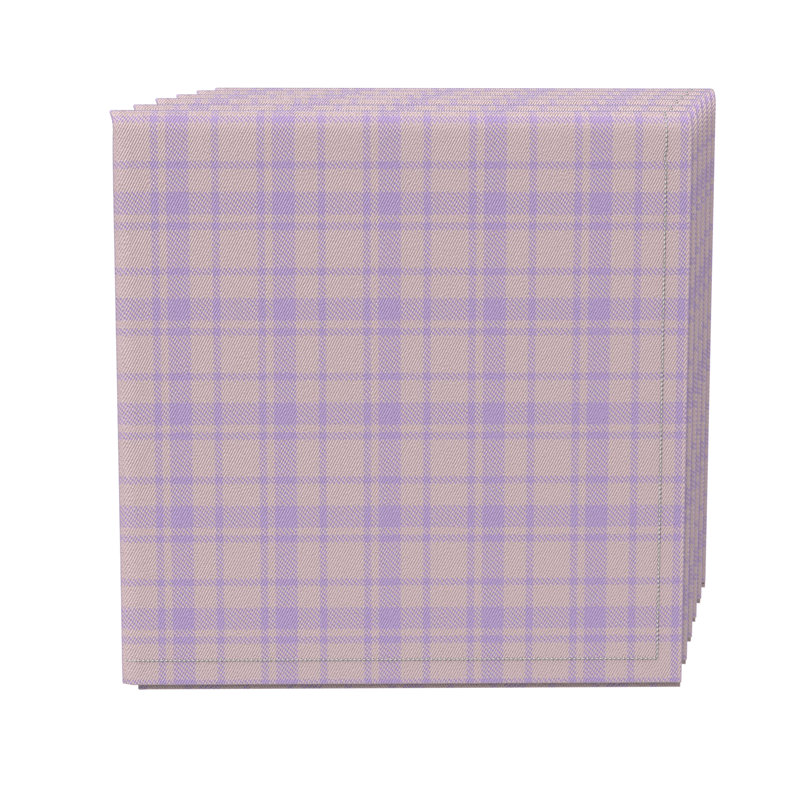 Rectangular Plaid Cotton Twill Tablecloth