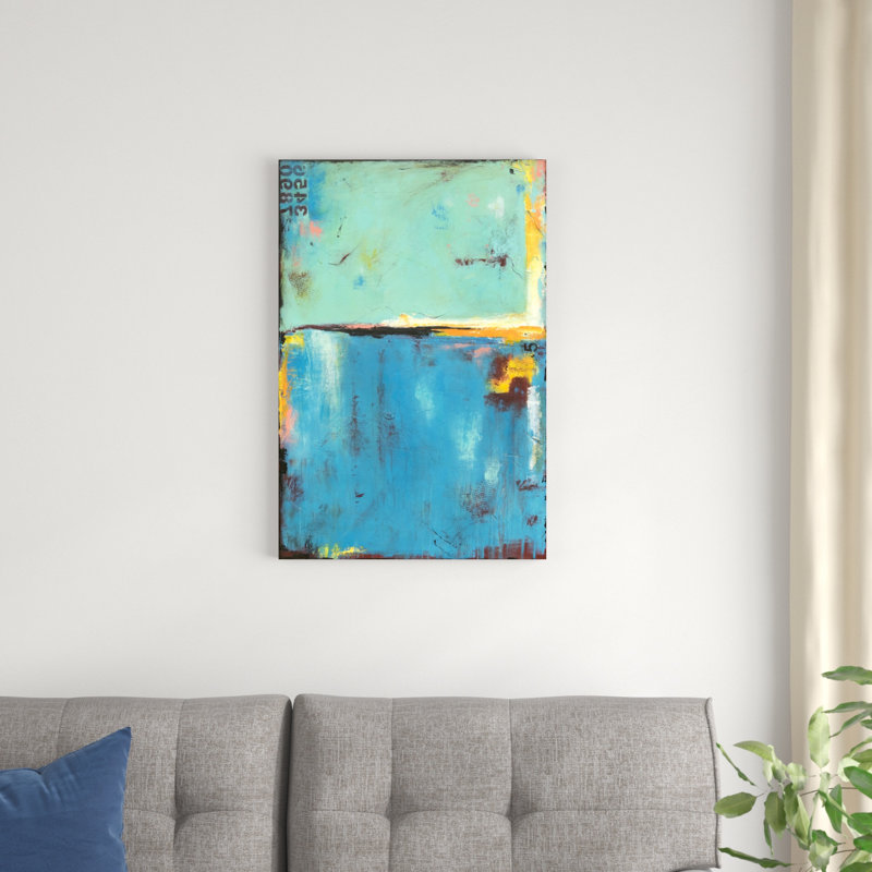 " Matchbox Blue 55 " by Erin Ashley Painting Print, 30" H x 20" W