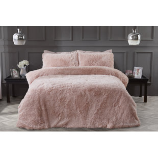 Kratika Polyester Solid Colour Duvet Cover Set with Pillowcases