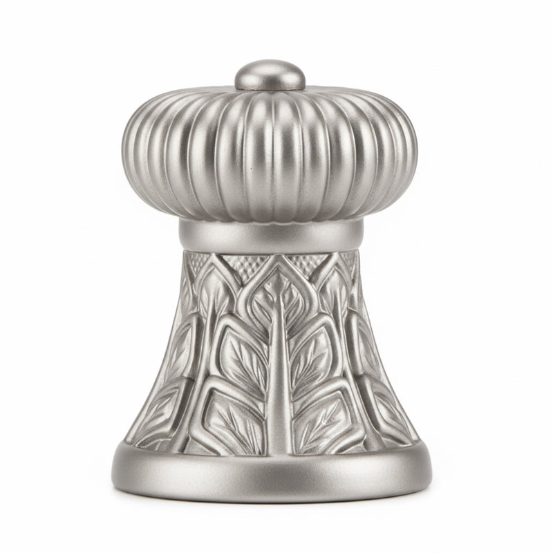 HAMPTON MINI KNOB; MATTE BLACK FINISH, Brushed Nickel