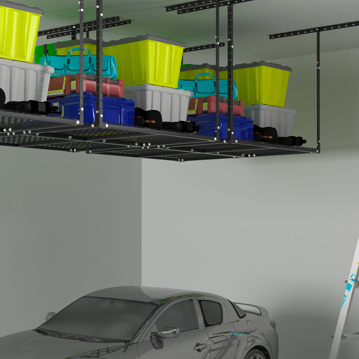 WFX Utility™ Elevated Garage Storage Racks,adjustable Ceiling Storage ...