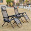 Ensemble de chaise Zero Gravity avec table d'appoint, chaise inclinable pliante avec porte-gobelets et coussins, chaise longue de piscine-266717061