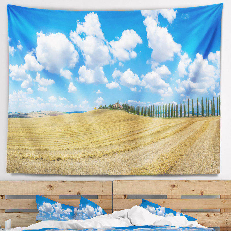 Tuscany en polyester avec tapisserie maison de ferme avec accessoires suspendus inclus, 32" H x 39" W