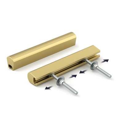 10 Pack Adjustable Drawer Pulls Gold Cabinet Handles For Kitchen Hardware 1" To 4"(25-102 Mm) Hole Distance