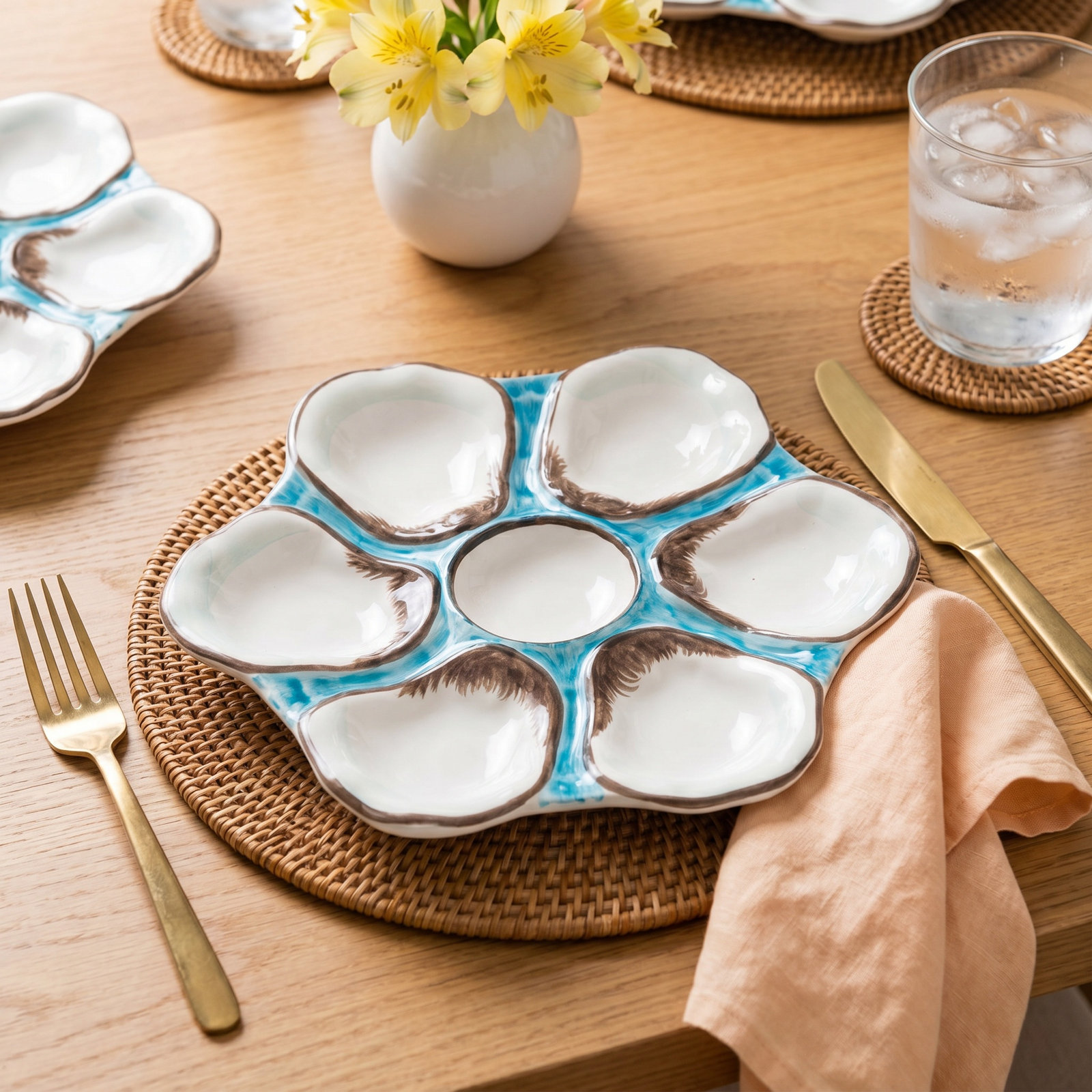 9" Appetizer Plate, Turquoise