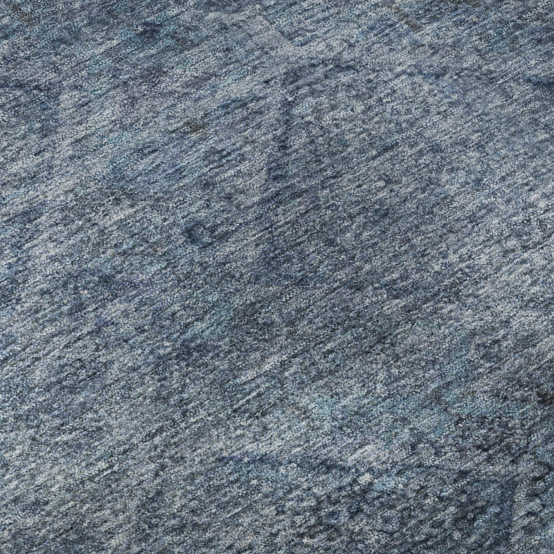 Premium Machine Washable Mayfield AMF2060 Geometric Rug, Blue, 8' x 10'