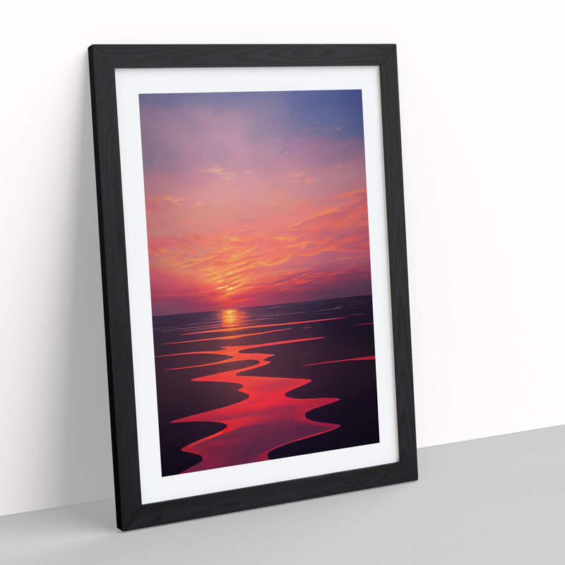 XV1022-4810X Ultimate Sunset - Print, White, Black Framed Paper, 66cm H x 48cm W
