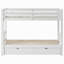 Lit simple superposé au-dessus d'un lit gigogne, gigogne, blanc (ancien SKU: SM000301AAK-1)-157922682