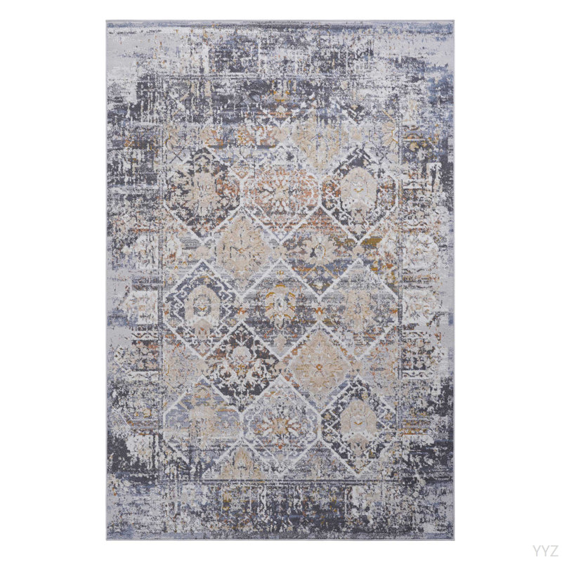 LOOM & LUXE Collection 6X9 Multi /Traditional Non-Shedding Living Room Bedroom Dining Home Office Stylish And Stain Resistant Area Rug