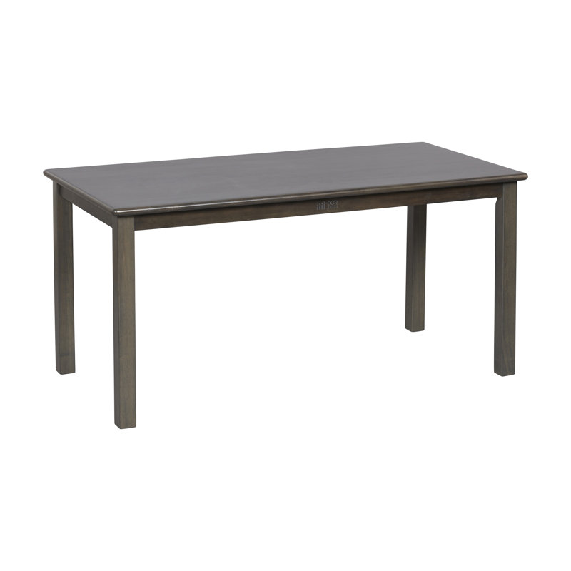 ECR4Kids 24in x 48in Rectangular Hardwood Table with 22in Legs, Children's Furniture, Gray Wash