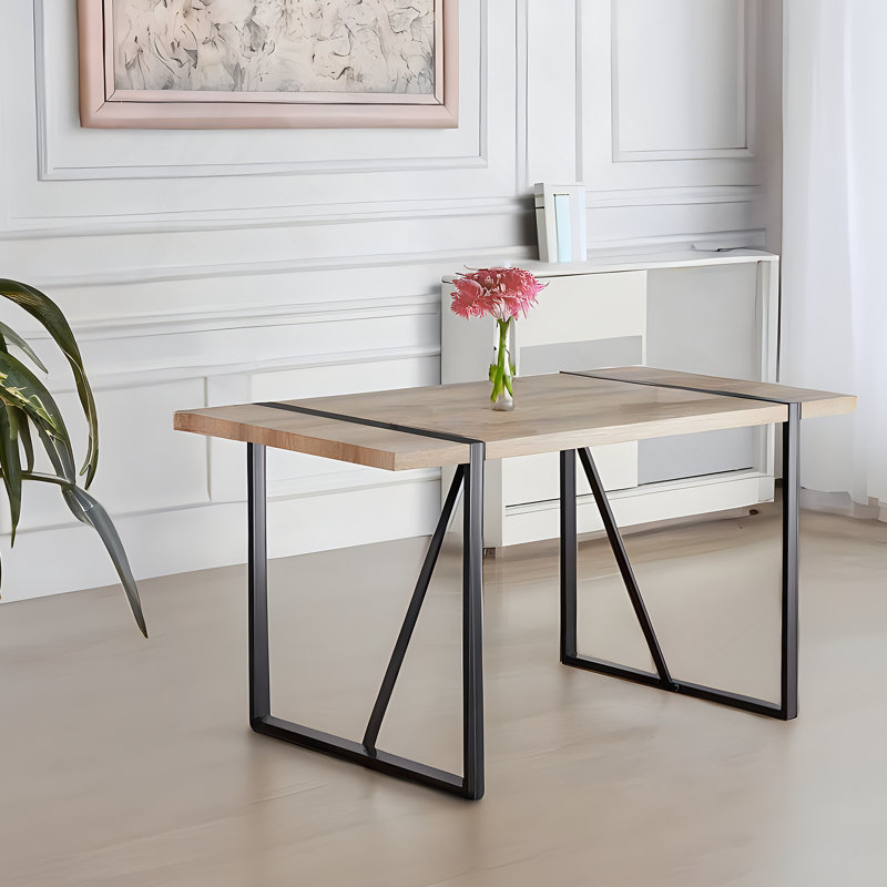 Table de salle à manger 55 po, Black, Wood