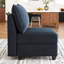 Module de siège simple avec accoudoirs en velours Allinson pour canapé modulaire Allinson-361484153