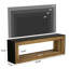 Meuble télé 63 po pour téléviseur de 75 po, console de divertissement avec tablette de rangement pour salon, chambre à coucher
