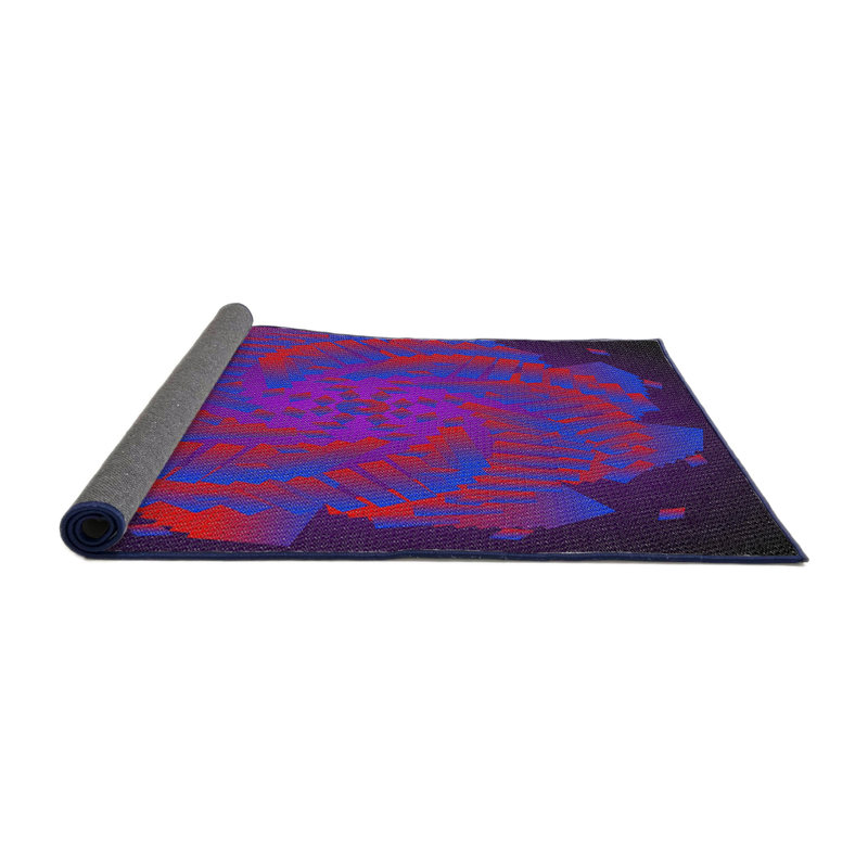 Mauve Tapis décoratif, Rond 4 pi