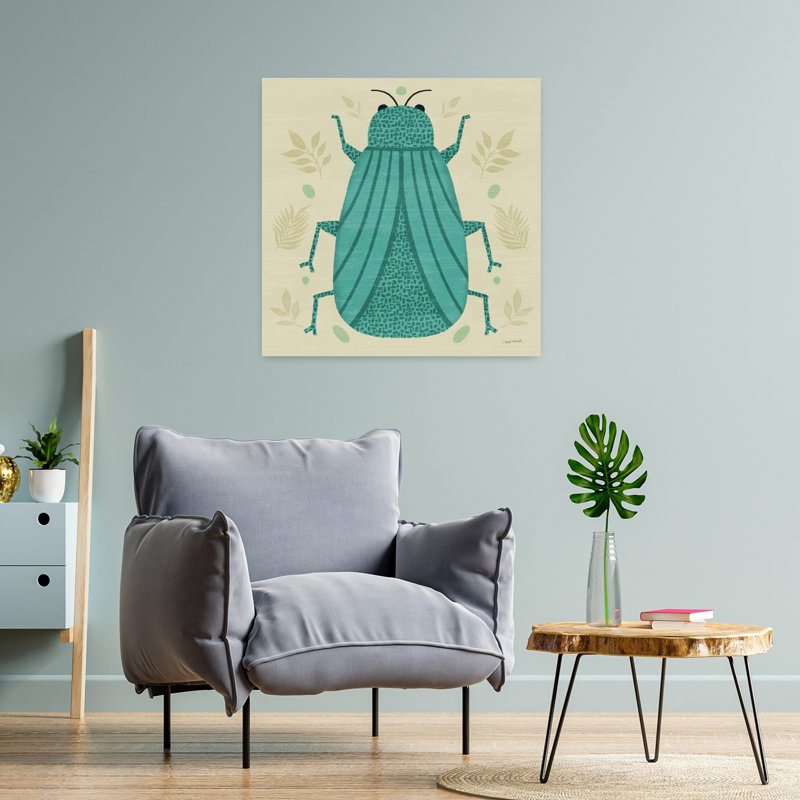 Art mural Playful Bugs II, H 24 po x l 24 po