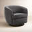 Marcy Geniue Leather Swivel Barrel Chair-1332775185