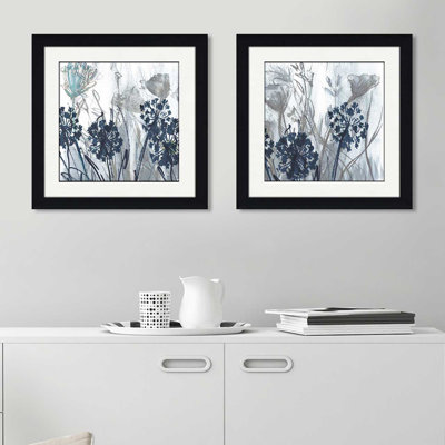 " Indigo Field II " by Susan Jill 2 - Pieces