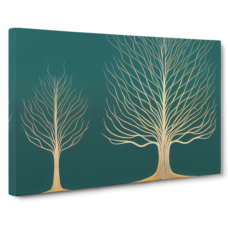 XXX-H1022-WF-4880X Iconic Trees - Wrapped Canvas Print, 35cm H x 50cm W x 3cm D