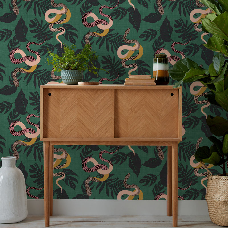 10m x 52cm Matte Wallpaper Roll, Juniper Green