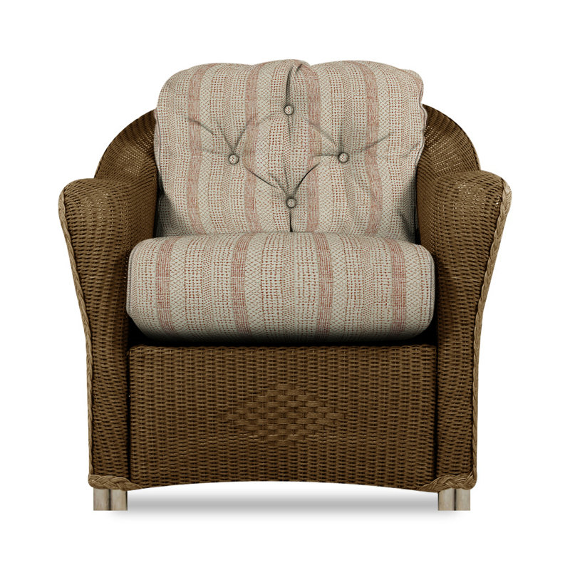 Reflections Outdoor Lounge Chair, Bark, Rollo Linen