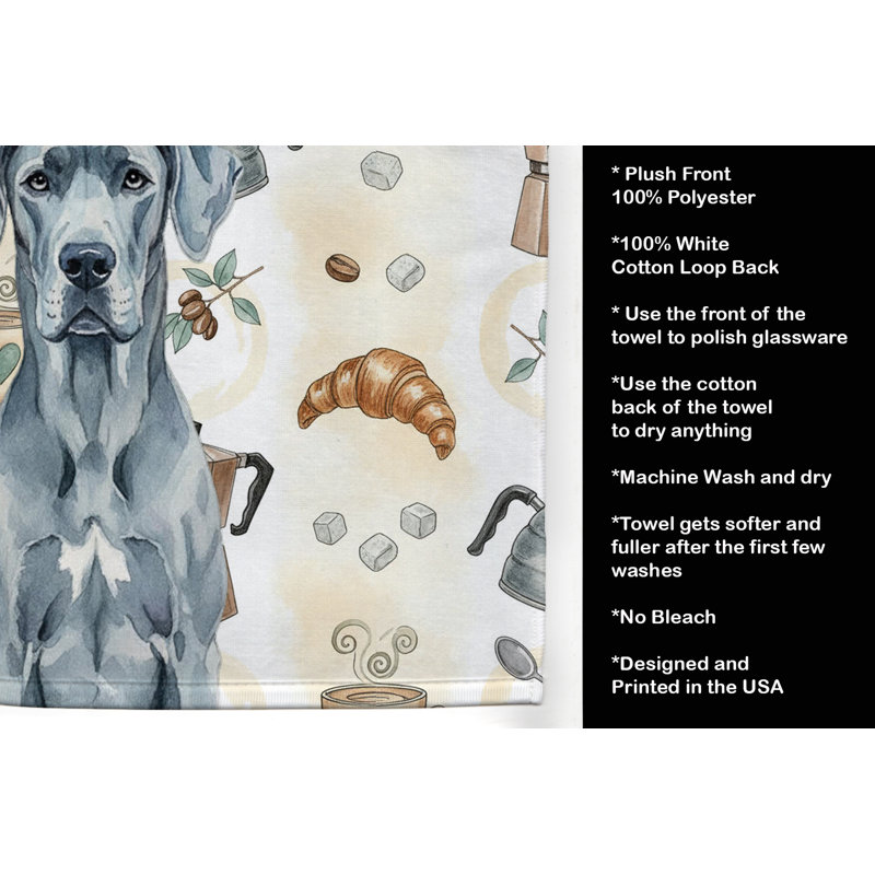 Serviette de cuisine Blue Great Dane, Grand danois bleu
