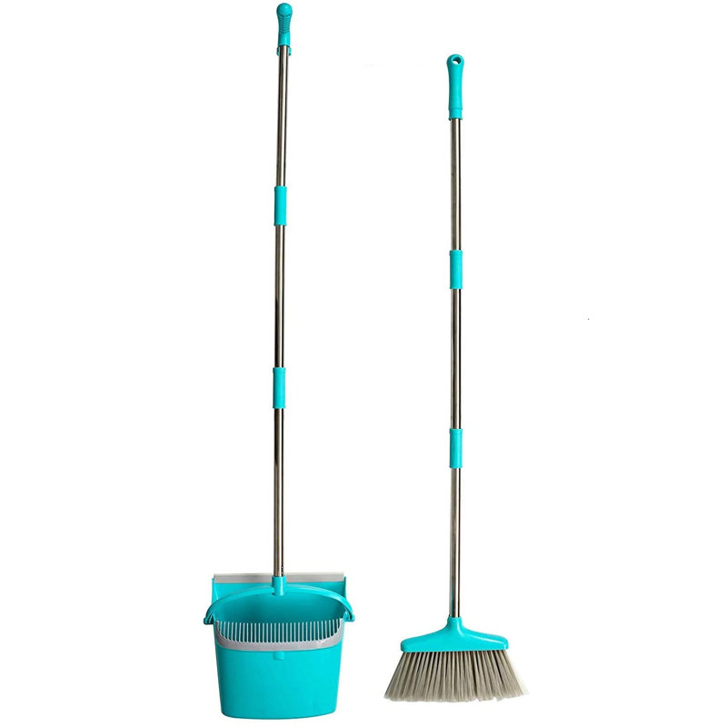 Fergie 2 Piece Long  Handle Broom and Dustpan Set