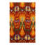 Indian Hand Woven Wool Ikat Area Rug