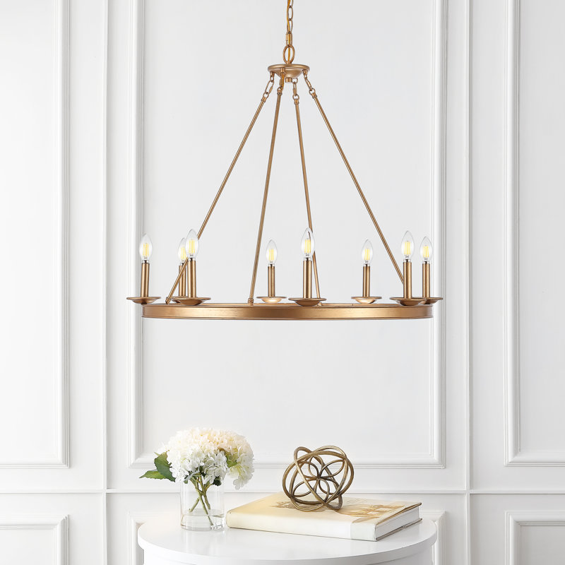 Natividad 10 - Light Chandelier, 8 Lights, Gold Painted