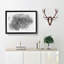 Lion with Piercing Eyes in Abstract - Picture Frame Graphic Art Print-55761082-55761083