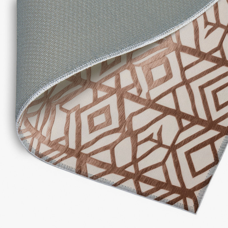 Tapis intérieur et extérieur beige Trellis, Rectangulaire 2 pi x 3 pi