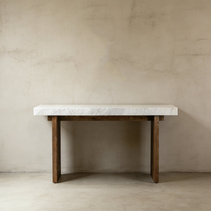 Retro Multifunctional Practical Console Table, 31.5" H x 47.24" W x 15.75" D